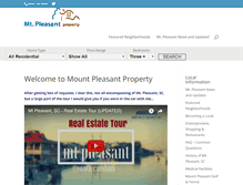 Tablet Screenshot of mtpleasantproperty.net